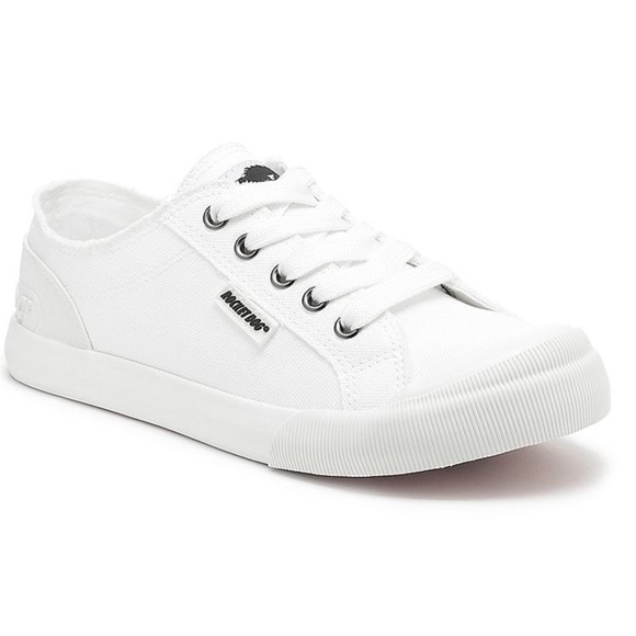 NWT ROCKET DOG Jazzin White Canvas Sneakers tennis shoes 8.5 - Picture 1 of 12